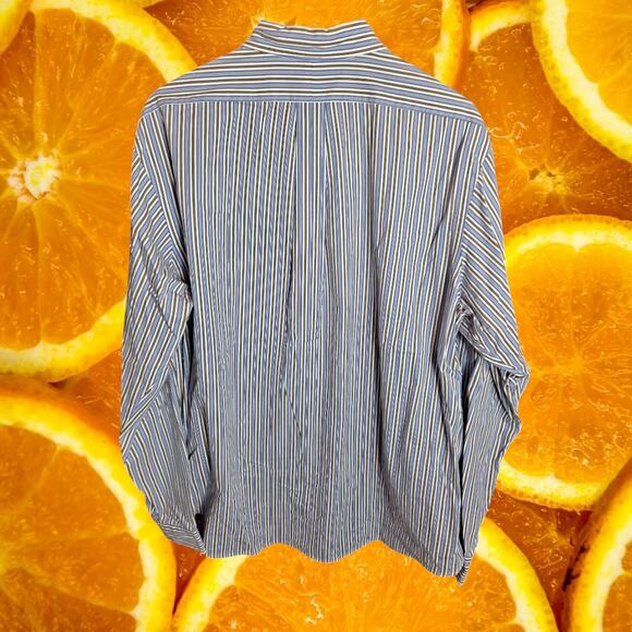 Ralph Lauren Men's‎ Custom Fit Striped Long Sleeve Button-Up Shirt Size XXL - Picture 3 of 7
